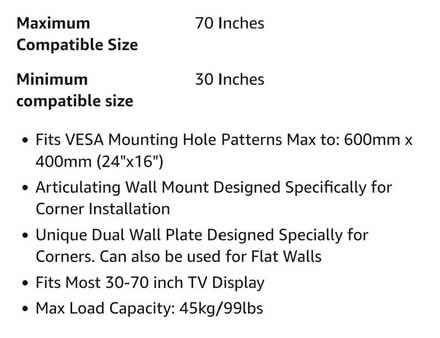 Photo of free TV mounting bracket brand new (Splott, CF24) #2