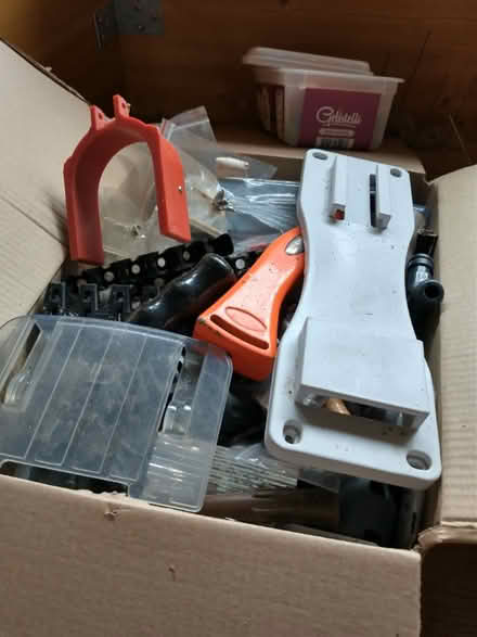 Photo of free Having a garage clearout. Box of mixed bits and bobs, not (Tweenaways TQ3) #1