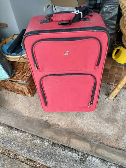 Photo of free Red suitcase, with wheels (Tweenaways TQ3) #1