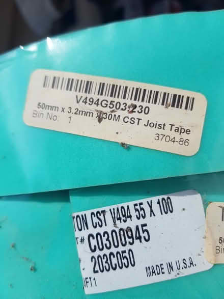 Photo of free 2 rolls of blue joist tape (Townsend AL3) #1