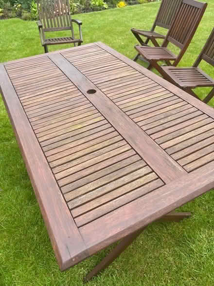 Photo of free Garden table and 5 chairs (Gosforth NE3) #1