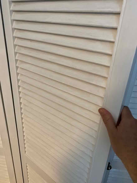 Photo of free Four slatted wooden cupboard doors (Banwell, BS29) #2