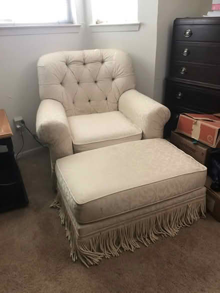 Photo of free Lounging Chair with Ottoman (Kilgor & Westnedge) #1