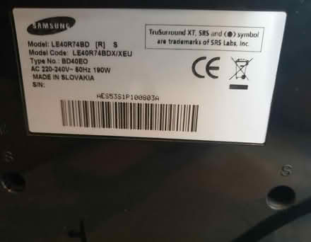 Photo of free 40" Samsung TV (NN7 weedon) #4