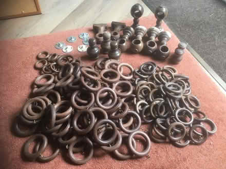 Photo of free Curtain poles + rings (Cobham, KT11) #1