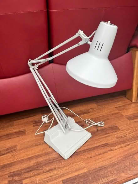 Photo of free Desk/table lamp. Has a heavy base so it is safe to use. (Greystoke CA11) #1