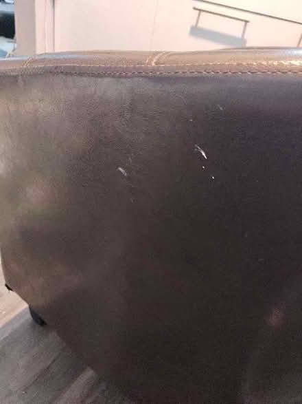 Photo of free Tub chair. Brown PU. (Church RG2) #2
