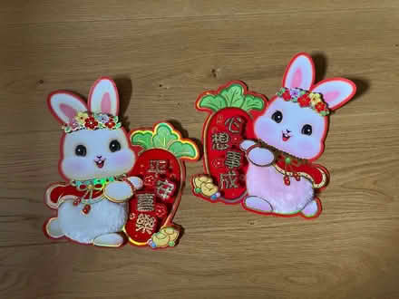 Photo of free Rabbit decor with Chinese words for good luck and fortune (Lower Weston) #1