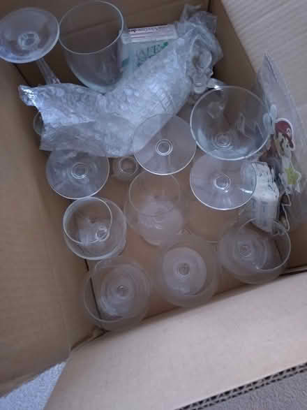 Photo of free Box of random glasses and bits (ME16 near E Farleigh station) #1