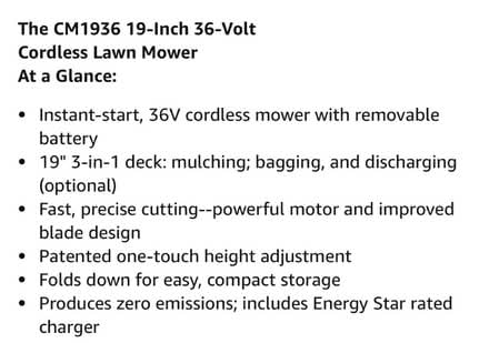 Photo of free Electric lawnmower (60067) #3