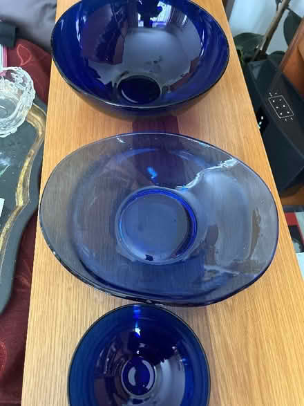 Photo of free Three cobalt blue bowls (Wycombe HP13) #1