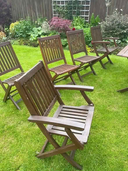 Photo of free Garden table and 5 chairs (Gosforth NE3) #2