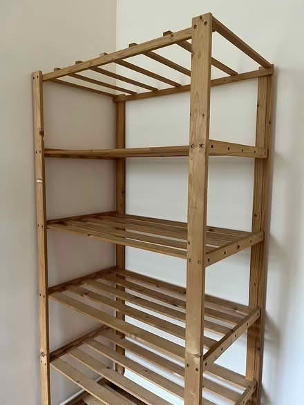 Photo of free Wooden shelving unit (E1 — Shadwell) #3