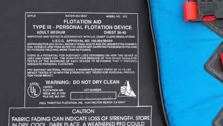 Photo of free Adult medium size life jacket (New Marston OX3) #3