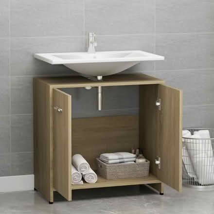 Photo of free New bathroom undersink cabinet (Wood Farm OX3) #1