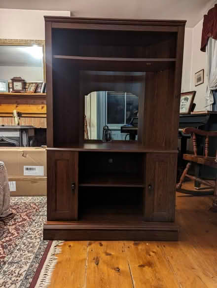 Photo of free Corner TV entertainment center (Near Arlington HS) #2