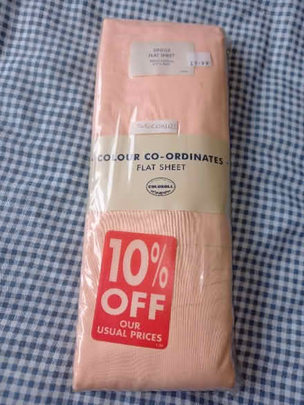 Photo of free Single bed flat sheet, brand new. (Euxton PR7) #1
