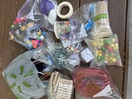 Photo of free Misc. art supplies and velcro adhesive #2
