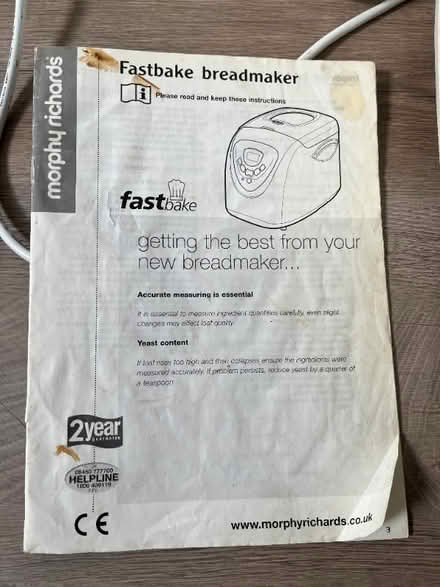 Photo of free Breadmaker (Trumpsgreen GU25) #2