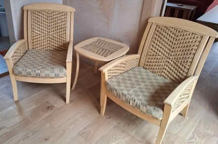 Photo of free Rattan-wood chairs and table (Ness CH64) #1