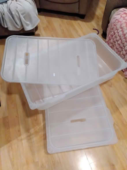 Photo of free Large under bed storage boxes - IKEA PAX(?) (Battersea SW11) #1