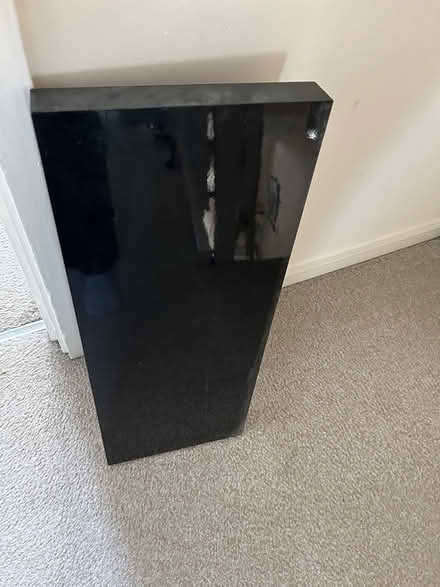 Photo of free Black high gloss floating shelf (Peacehaven) #1