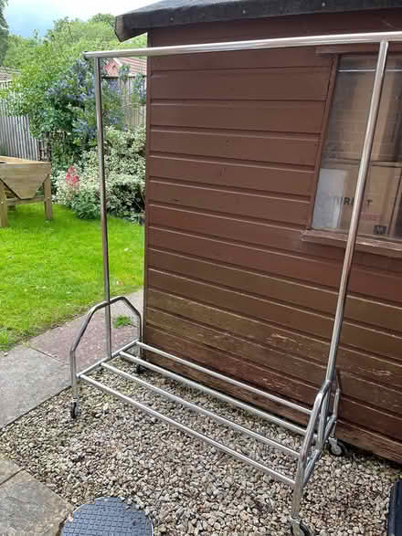 Photo of free Clothes rail on castors (BA13) #1