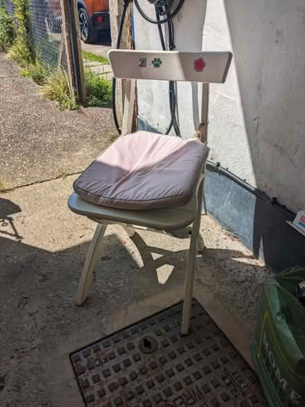 Photo of free Wooden fold up chair (Burnham SL1) #1