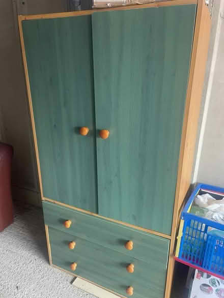 Photo of free CHILDS WARDROBE- 5ft tall. Free. To be collected (Shepton Mallet BA4) #1