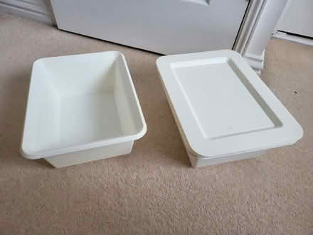 Photo of free white ikea storage boxes (Tattenhoe MK4) #1