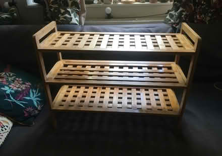 Photo of free Wooden shoe rack (SE10) #3