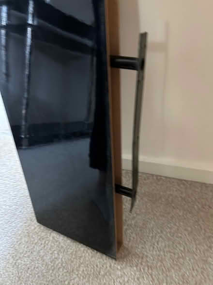 Photo of free Black high gloss floating shelf (Peacehaven) #2