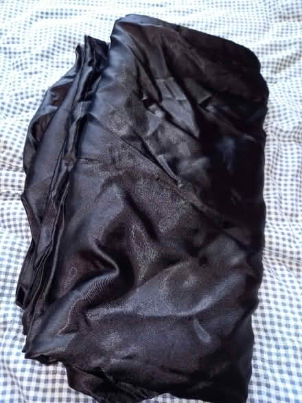 Photo of free Full set of black silk sheets etc for double bed. (Euxton PR7) #1