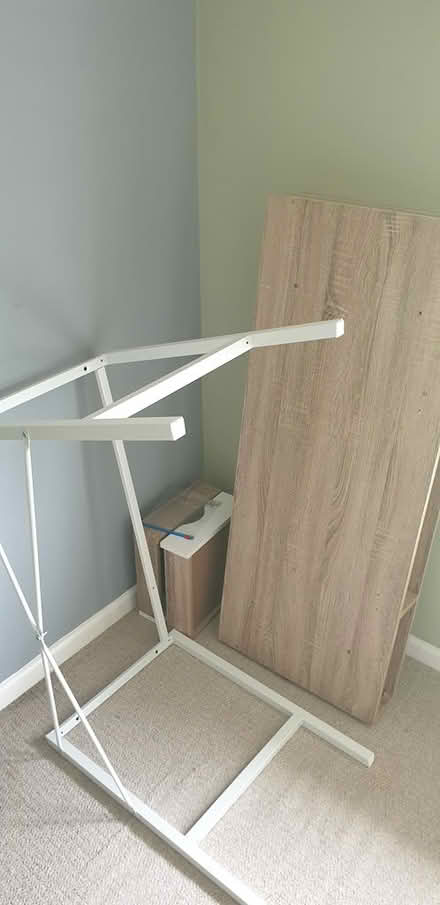 Photo of free Desk with Metal Legs (Walsall, WS5) #2