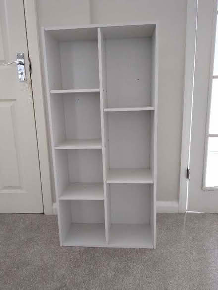 Photo of free Small white shelf unit (Horsell GU21) #1