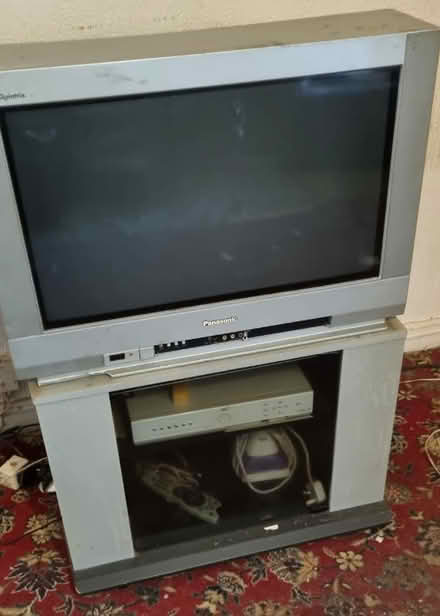 Photo of free Panasonic tv & cabinet (Kidwelly SA17) #3