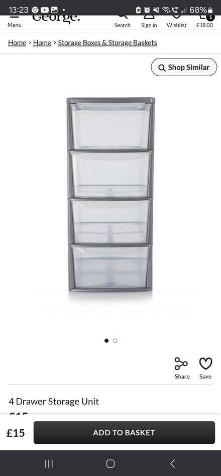 Photo of 4 or 5 Drawer storage unit (CH45) #1
