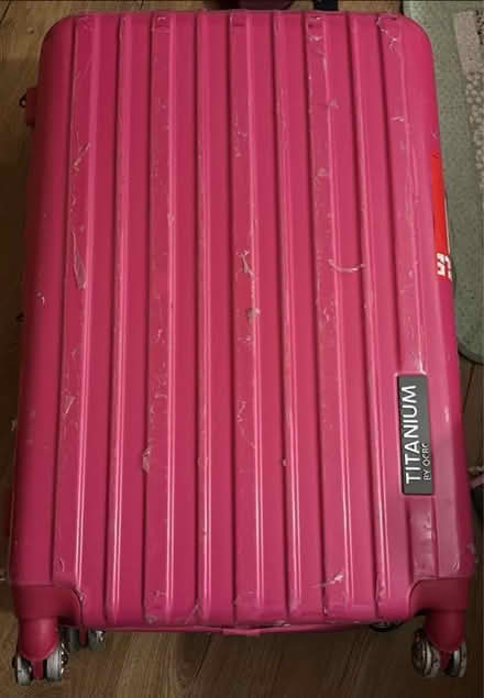 Photo of free Pink suitcase- broken wheels (S10) #3