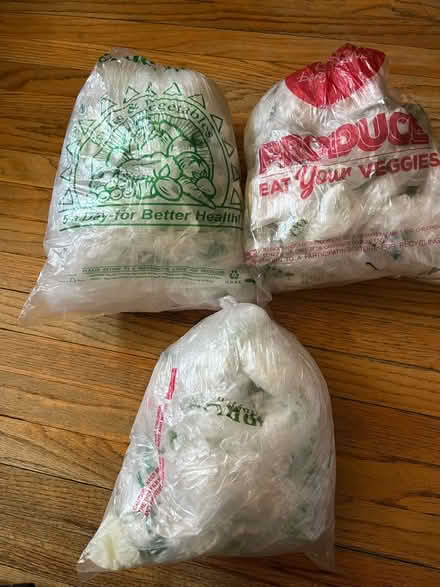 Photo of free Produce plastic bags - 3 bags full (Sunland) #1