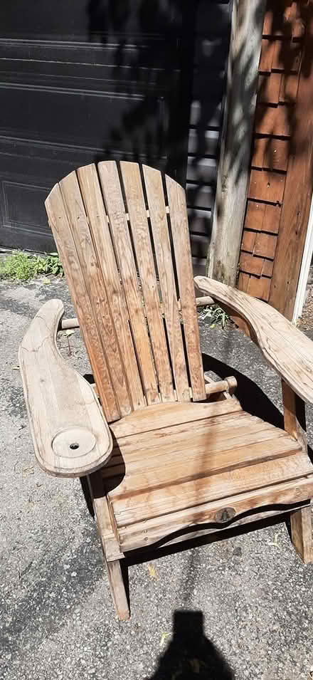 Photo of free Wooden Muskoka chairs (Leslieville) #1