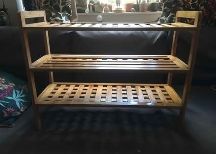 Photo of free Wooden shoe rack (SE10) #2