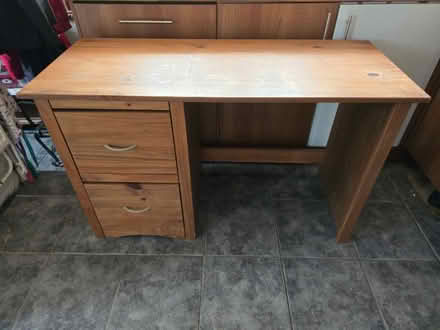 Photo of free Wooden Desk with Drawers (Bozeat NN29) #1