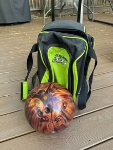 Photo of free bowling ball and bag #1