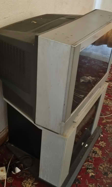 Photo of free Panasonic tv & cabinet (Kidwelly SA17) #2