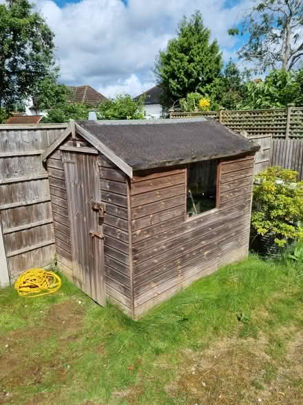 Photo of free WOODEN GARDEN SHED 7 ft x 5ft (Carshalton) #1