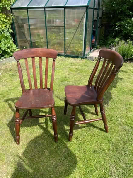 Photo of free 2 Wooden Chairs (Blyth NE24) #1