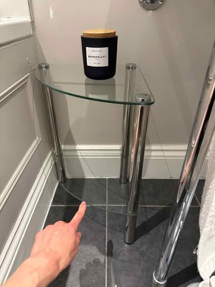 Photo of free Glass corner table (SW13) #1