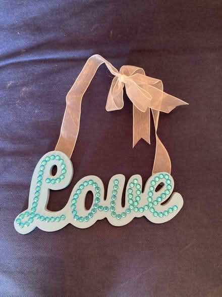 Photo of free Blue ‘love’ sign (Andover SP10) #1