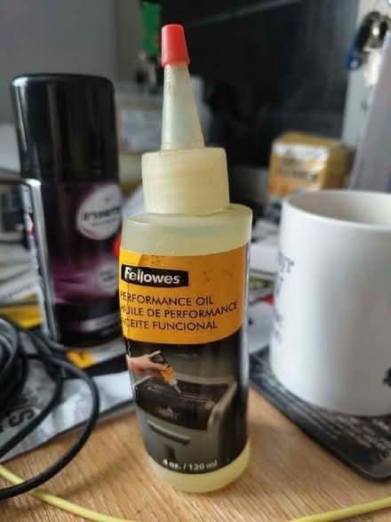 Photo of free Shredder lubricant (Goldthorpe S63) #1