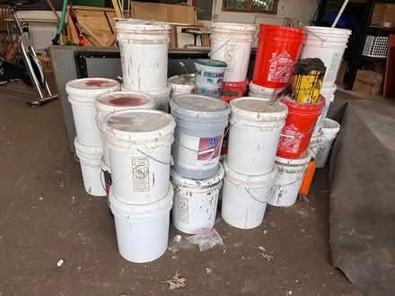 Photo of free ~20 5 gallon buckets latex paint (Crystal Lake, Il) #1